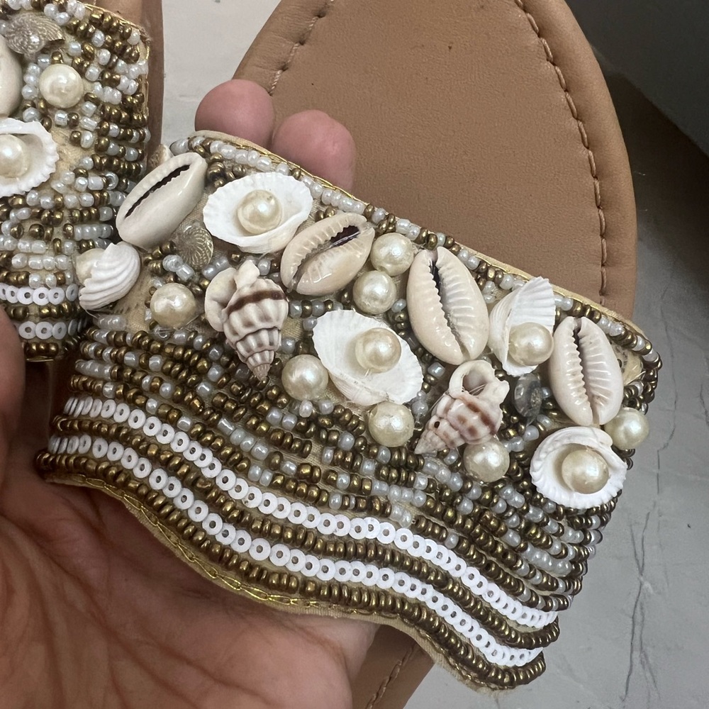 Shells and Beads Designer Flats “39 - Picture 3 of 3